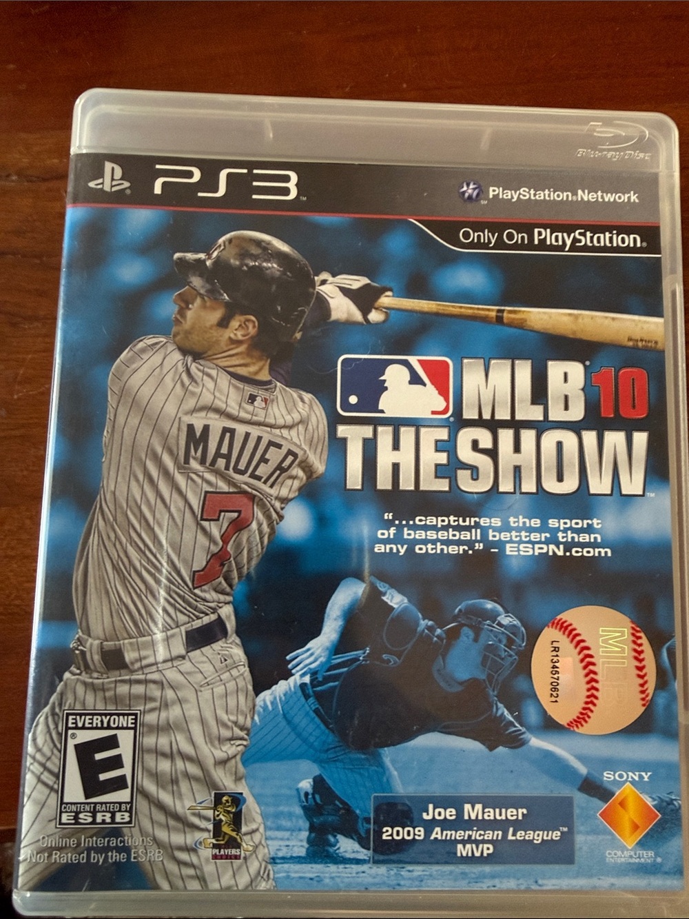 Sony MLB 10 The Show (PS3) - Blue and Red Cover